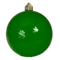 Christmas By Krebs Ornament, Commercial Shatterproof UV Resistant Plastic Christmas Ball Decoration (Kiwi Green, 6 inch (150mm))