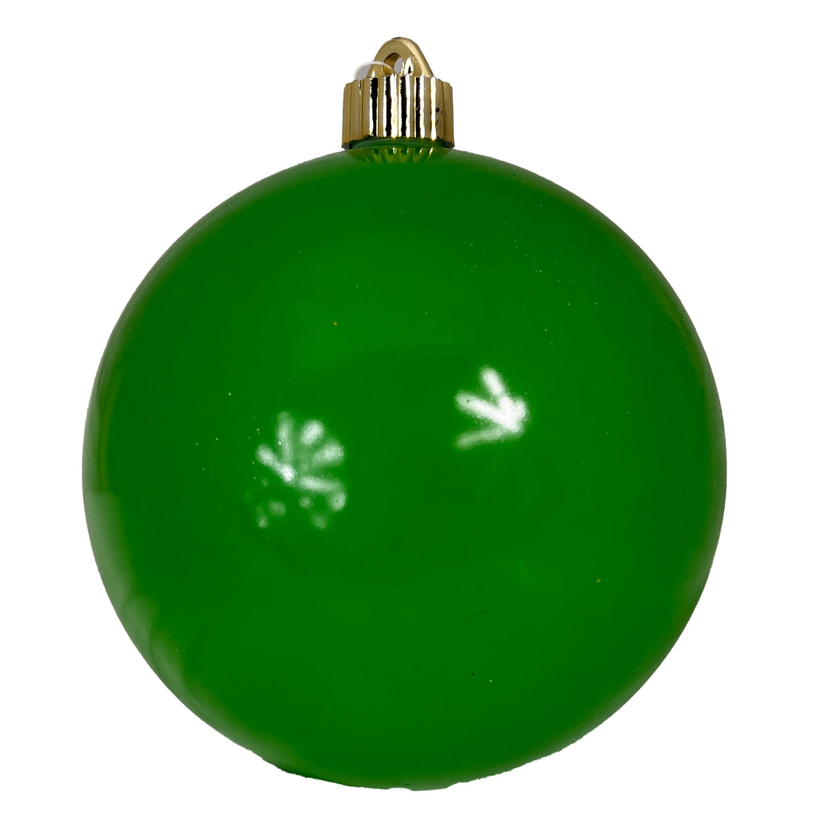 Christmas By Krebs Ornament, Commercial Shatterproof UV Resistant Plastic Christmas Ball Decoration (Kiwi Green, 6 inch (150mm))