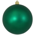 Christmas By Krebs 8" (200mm) Velvet Shamrock Green [1 Piece] Solid Commercial Grade Indoor and Outdoor Shatterproof Plastic, UV and Water Resistant Ball Ornament Decorations