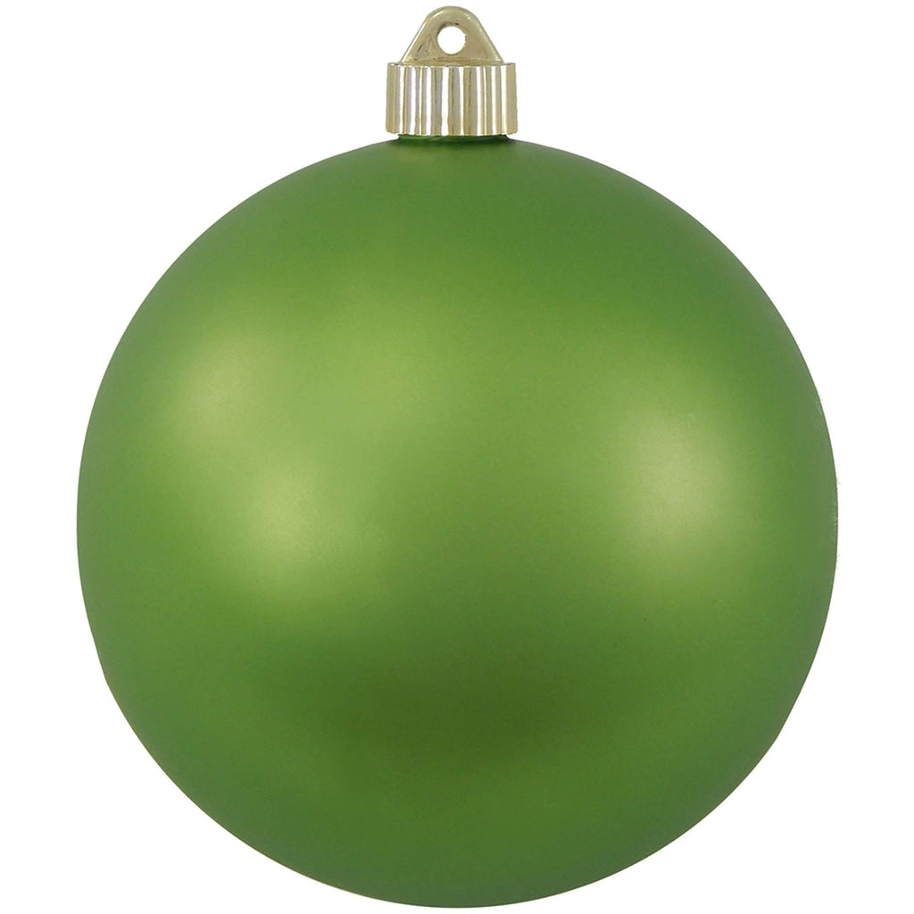 Christmas By Krebs 6" (150mm) Velvet Krypton Green [2 Pieces] Solid Commercial Grade Indoor and Outdoor Shatterproof Plastic, UV and Water Resistant Ball Ornament Decorations