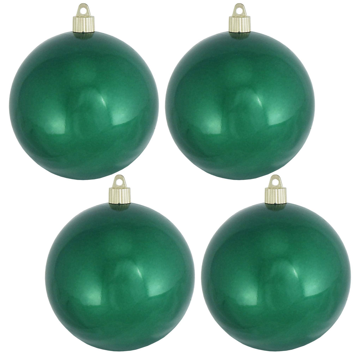 Christmas By Krebs Ornament, Large Commercial Grade Indoor and Outdoor Shatterproof Plastic, UV and Water Resistant Ball Ornament Decorations (Shiny Blarney Green, 4 3/4 inch (120mm))