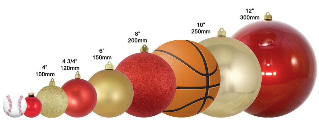 Christmas By Krebs 12" (300mm) Candy Silver [1 Piece] Solid Commercial Grade Indoor and Outdoor Shatterproof Plastic, UV and Water Resistant Ball Ornament Decorations