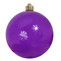 Christmas By Krebs Ornament, Commercial Shatterproof UV Resistant Plastic Christmas Ball Decoration (Celebration Purple, 6 inch (150mm))