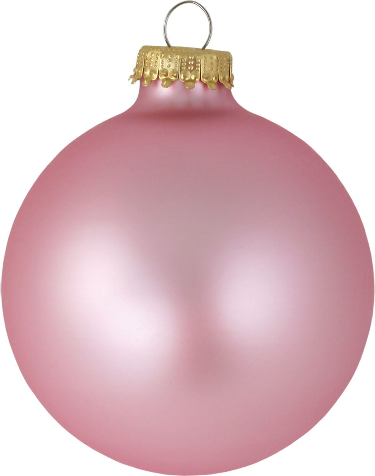 Christmas By Krebs 2 5/8" (67mm) Seamless Glass Ornament [8 Pieces], Decorated Designer Heirloom (Velvet Tickled Pink)