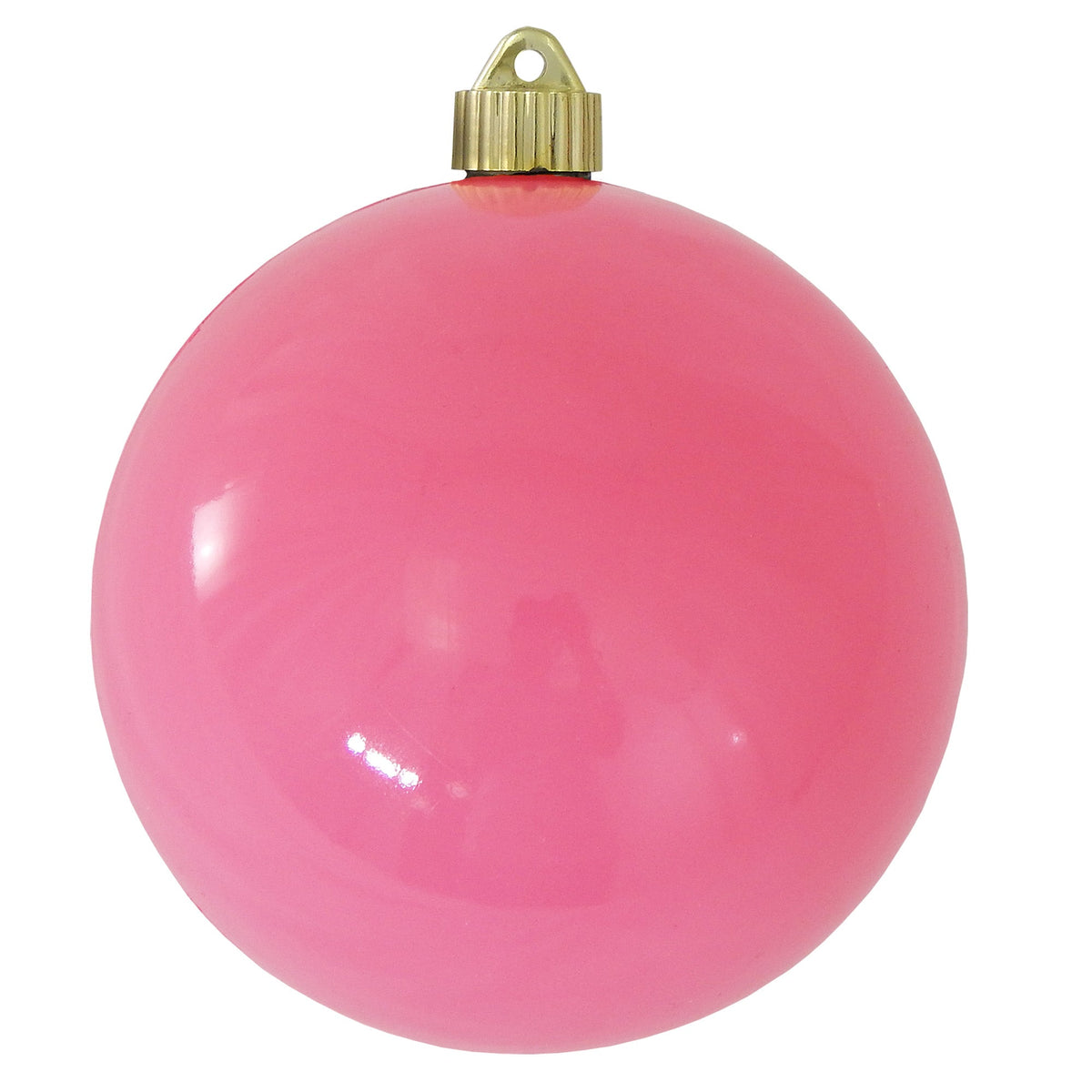 Christmas By Krebs 6" (150mm) Flamingo Pink [2 Pieces] Solid Commercial Grade Indoor and Outdoor Shatterproof Plastic, Water Resistant Ball Ornament Decorations