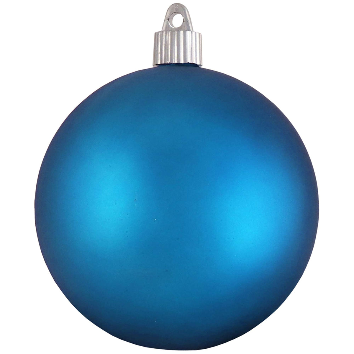 Christmas By Krebs 4" (100mm) Velvet Aloha Blue [4 Pieces] Solid Commercial Grade Indoor and Outdoor Shatterproof Plastic, UV and Water Resistant Ball Ornament Decorations