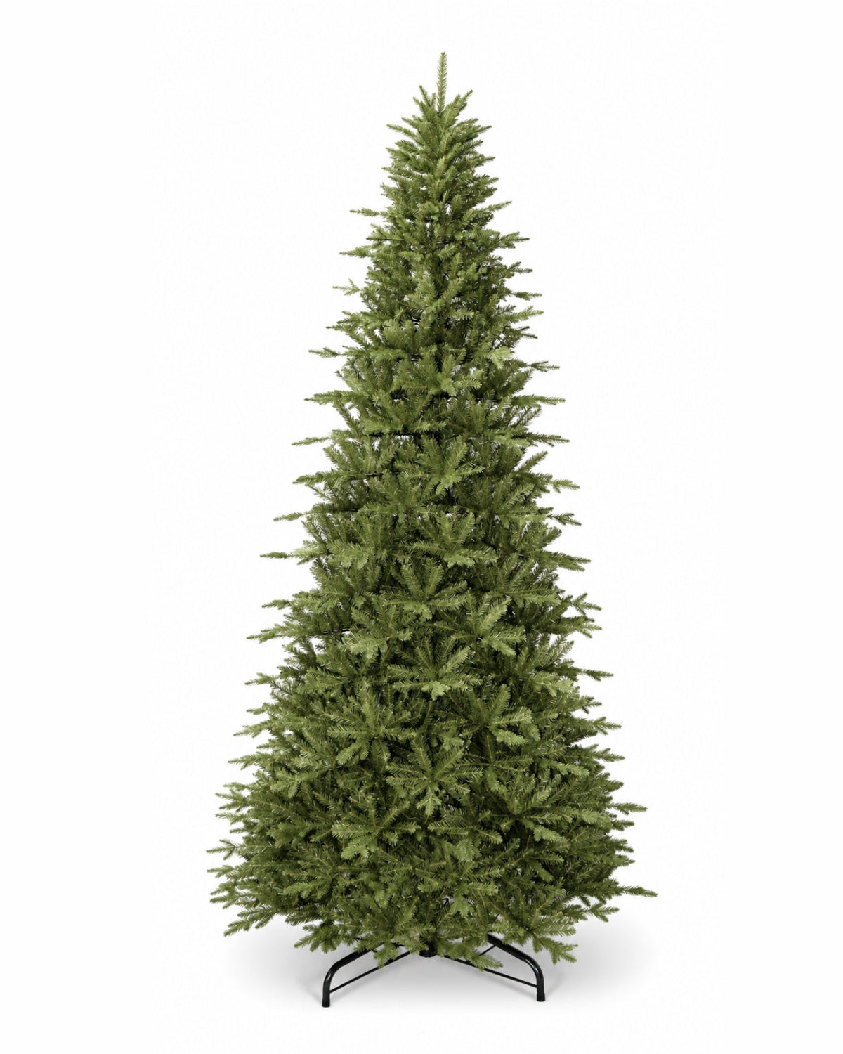10' Alpine Fir Slim Artificial Christmas Tree 1000 Warm White LED Lights