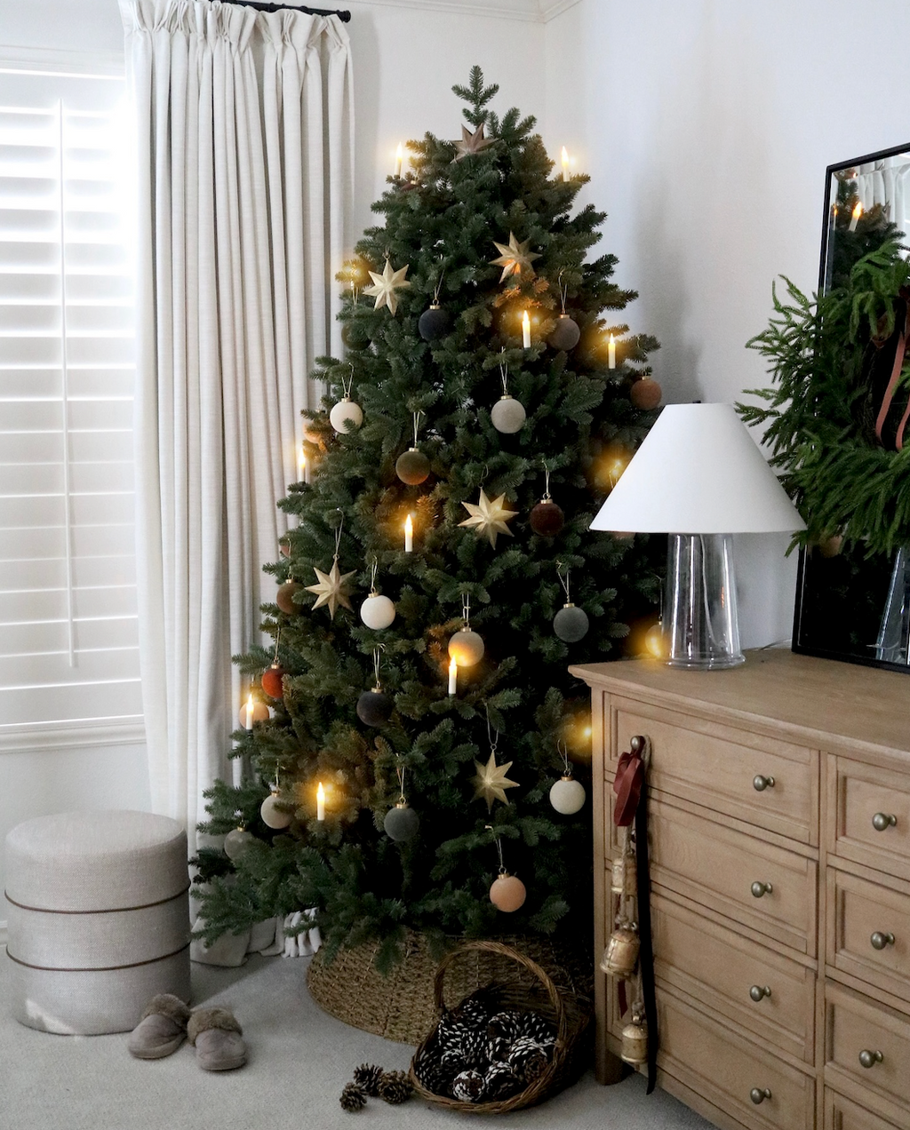 7.5' Aspen Fir Tree with 1400 Warm White & Multi-Color LED Lights
