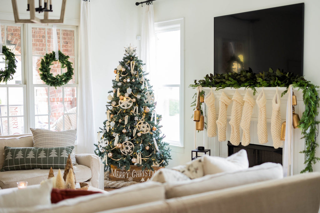 8' Tribeca Blue Spruce Artificial Christmas Tree with 650 Warm White LED Lights