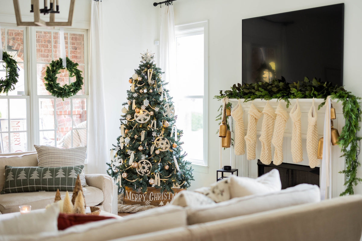 8' Tribeca Blue Spruce Artificial Christmas Tree with 650 Warm White LED Lights