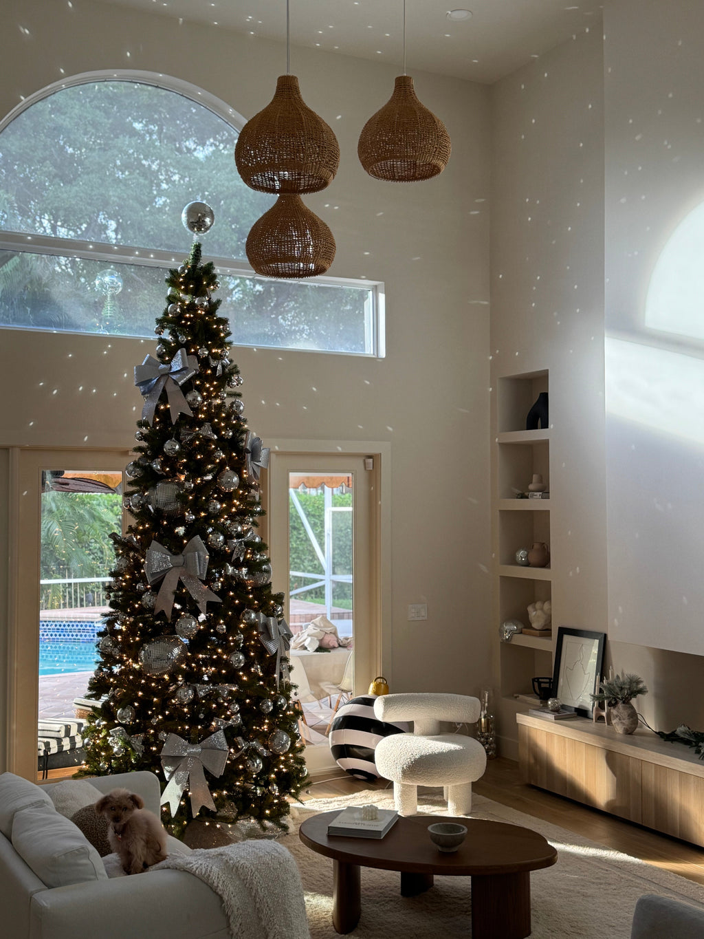 9' King Douglas Fir Slim Artificial Christmas Tree Unlit