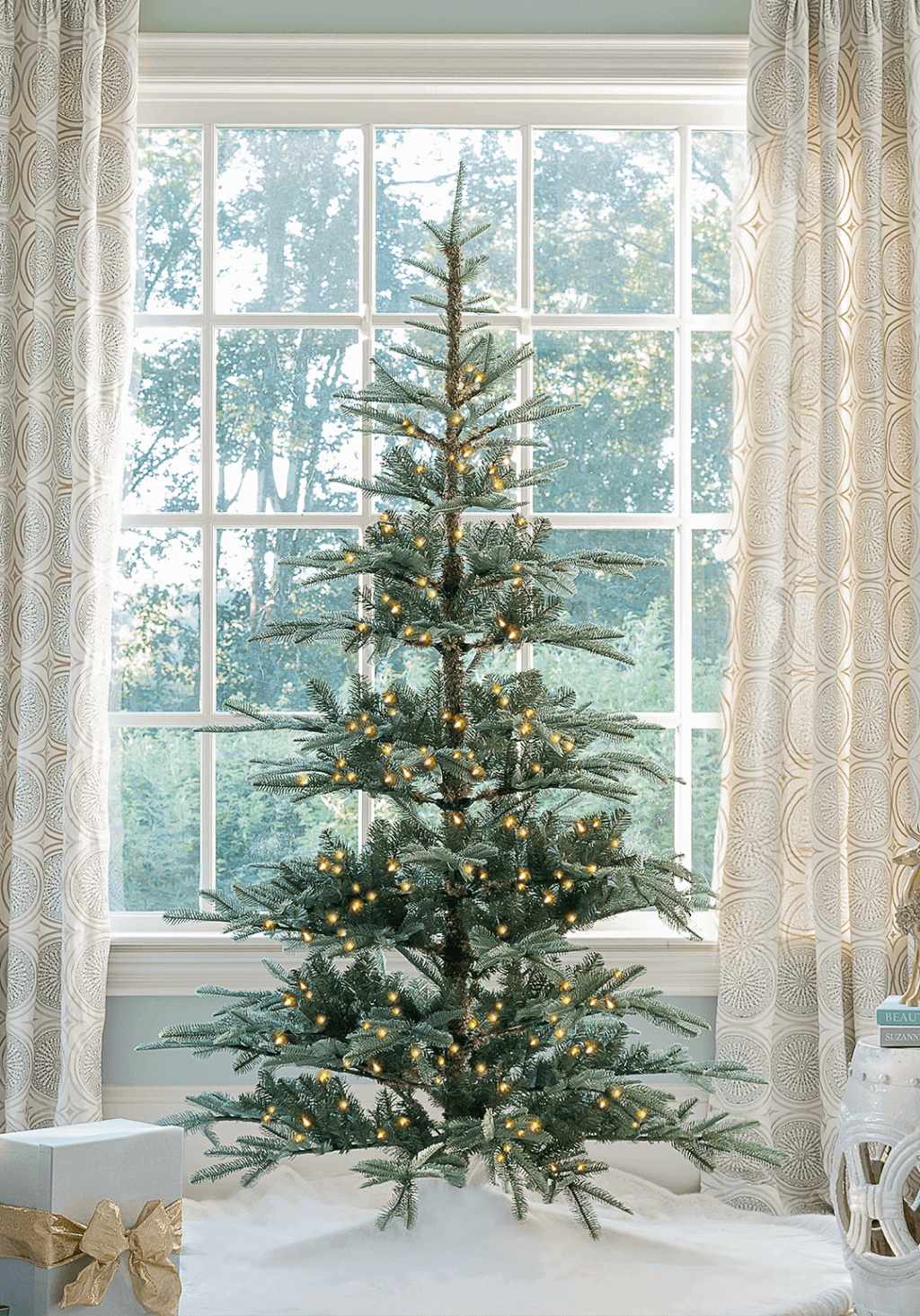 7' King Noble Fir™ Artificial Christmas Tree with 500 Warm White LED Lights