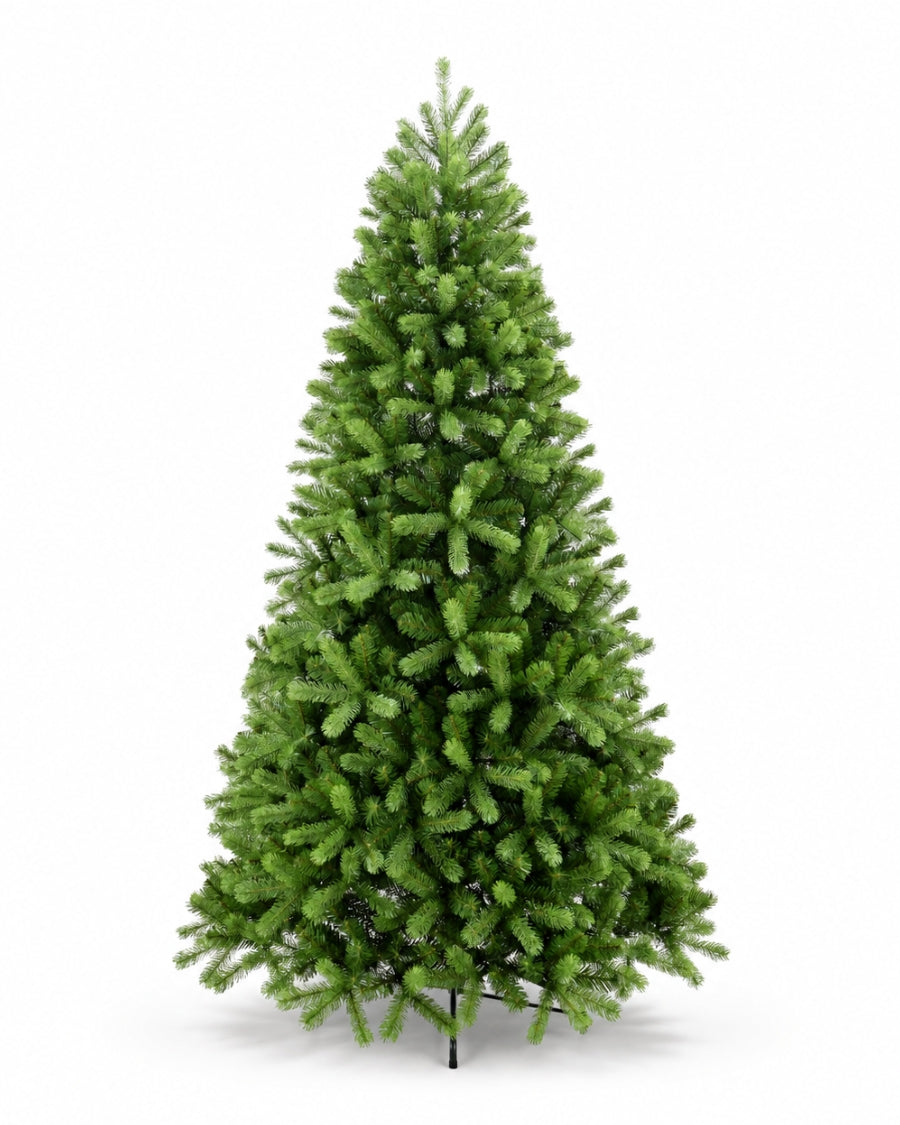 9' King Douglas Fir Artificial Christmas Tree with 1200 Warm White & Multi-Color LED Lights