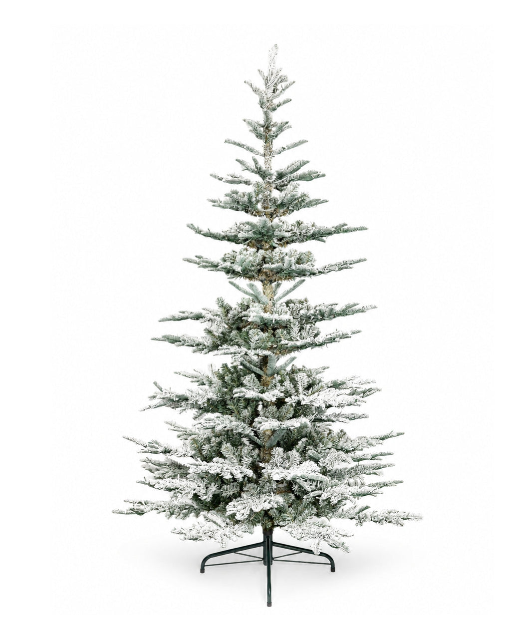 7' King Noble Flock Artificial Christmas Tree Unlit