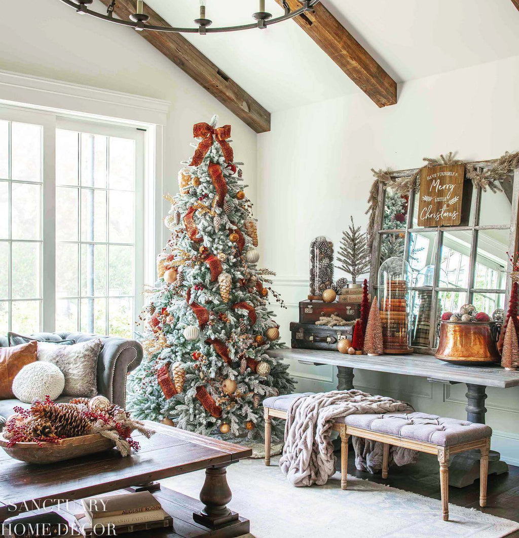 7.5' Queen Flock® Artificial Christmas Tree Unlit