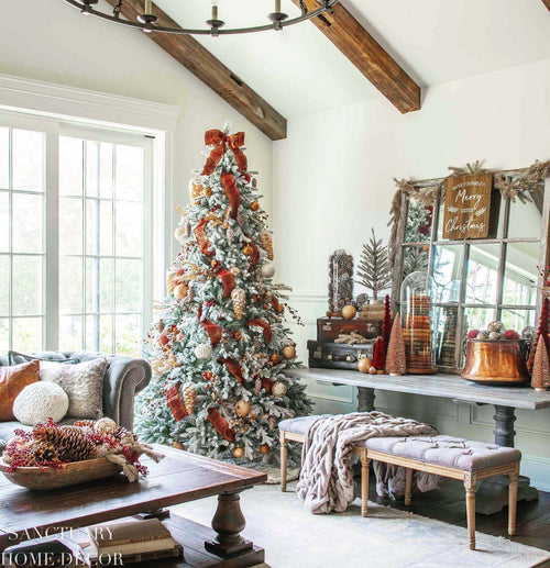 10' Queen Flock® Artificial Christmas Tree Unlit