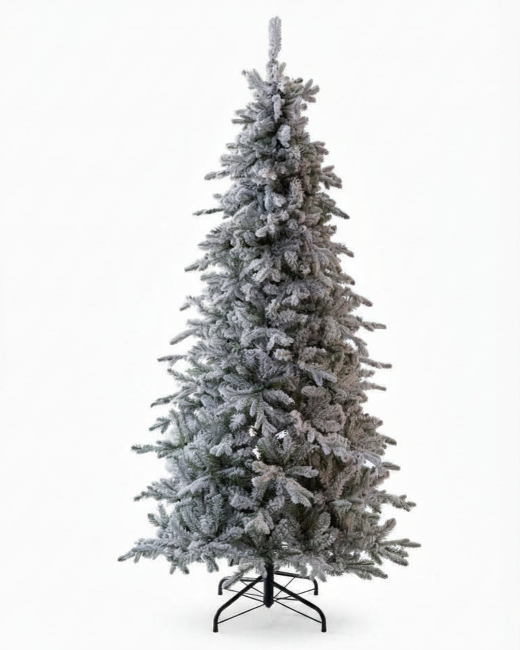 12' Queen Flock® Slim Artificial Christmas Tree With 1400 Warm White LED Lights