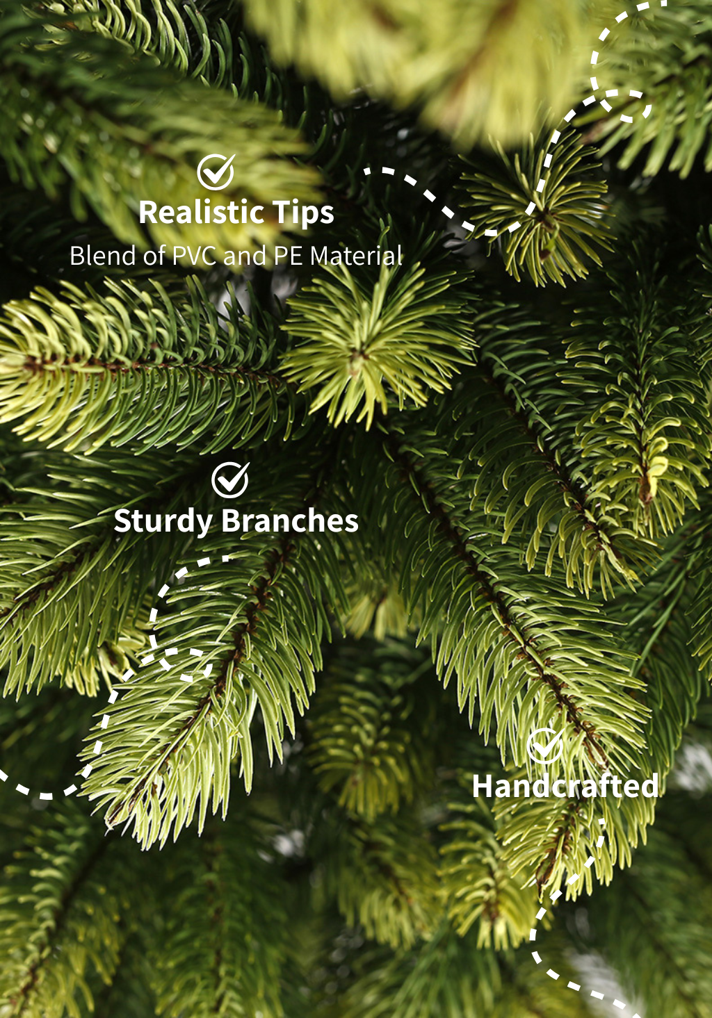 9' Royal Fir Slim Artificial Christmas Tree with 900 Warm White & Multi-Color LED Lights