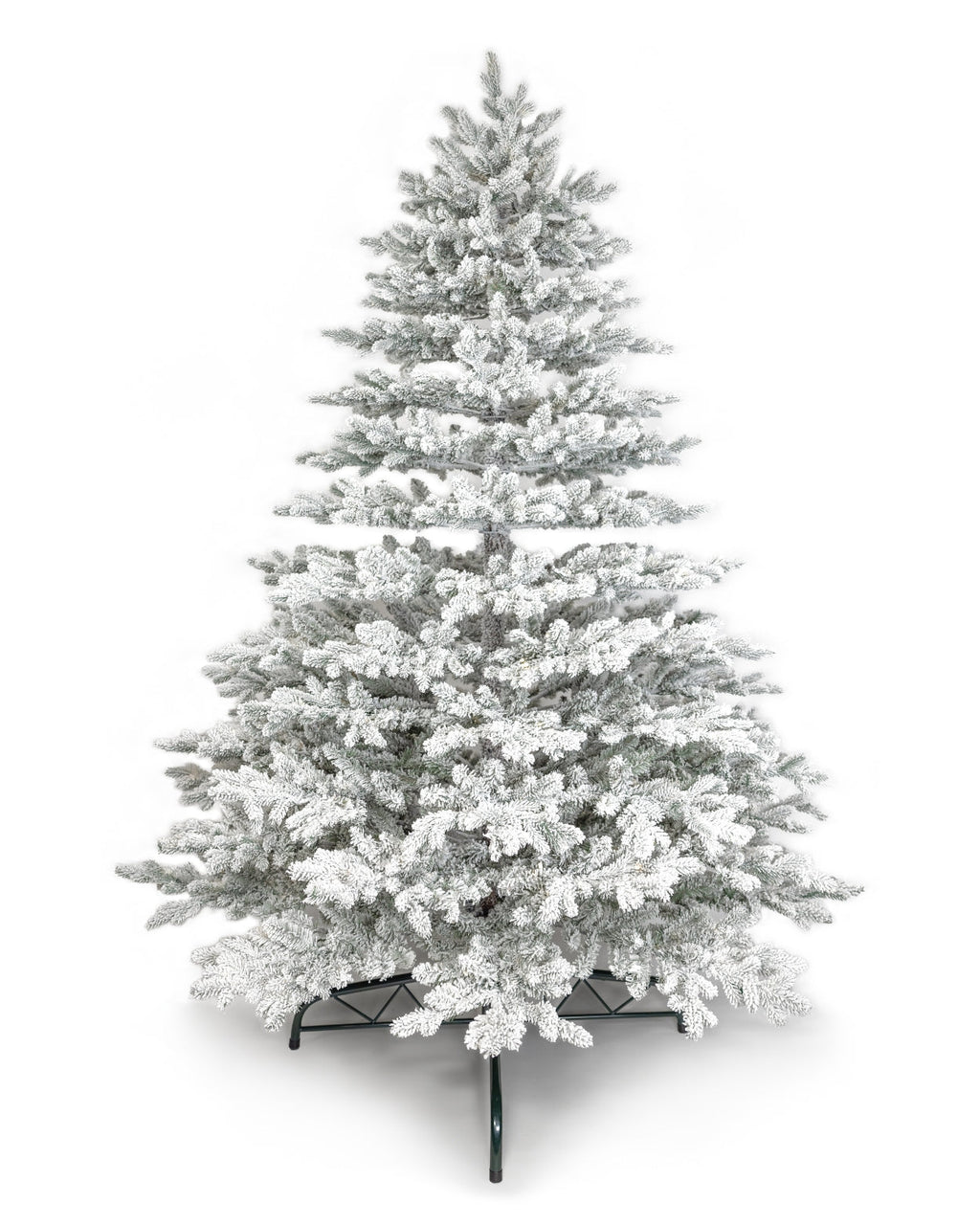 7.5' Rushmore Flock Artificial Christmas Tree 750 Warm White LED Lights