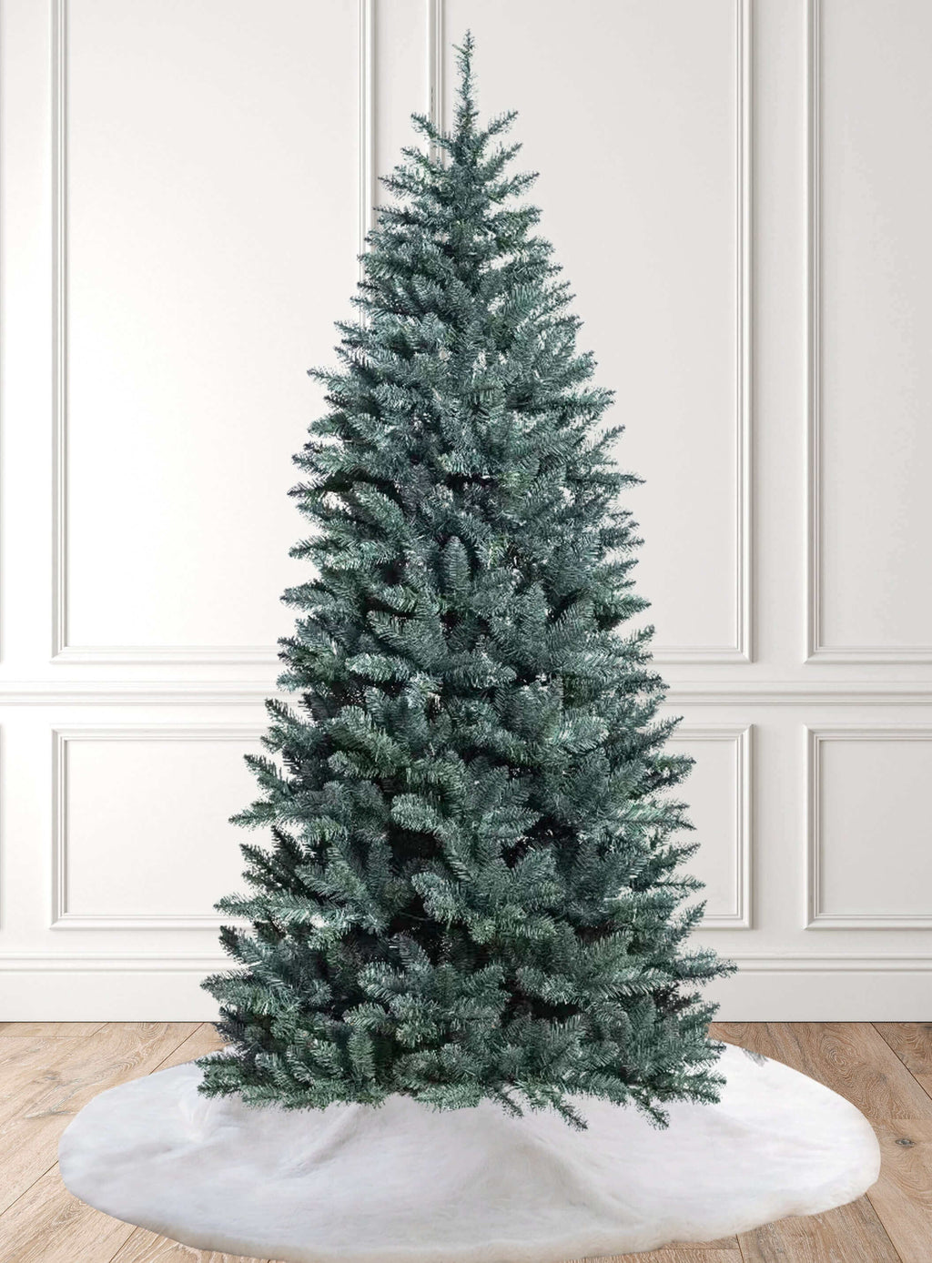 9' Tribeca Blue Spruce Slim Artificial Christmas Tree Unlit