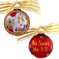 3 1/4" Collectable Bible Hero Glass Ornament Made in USA | Hugs Special Occasions Keepsake Gifts |  (Jesus)