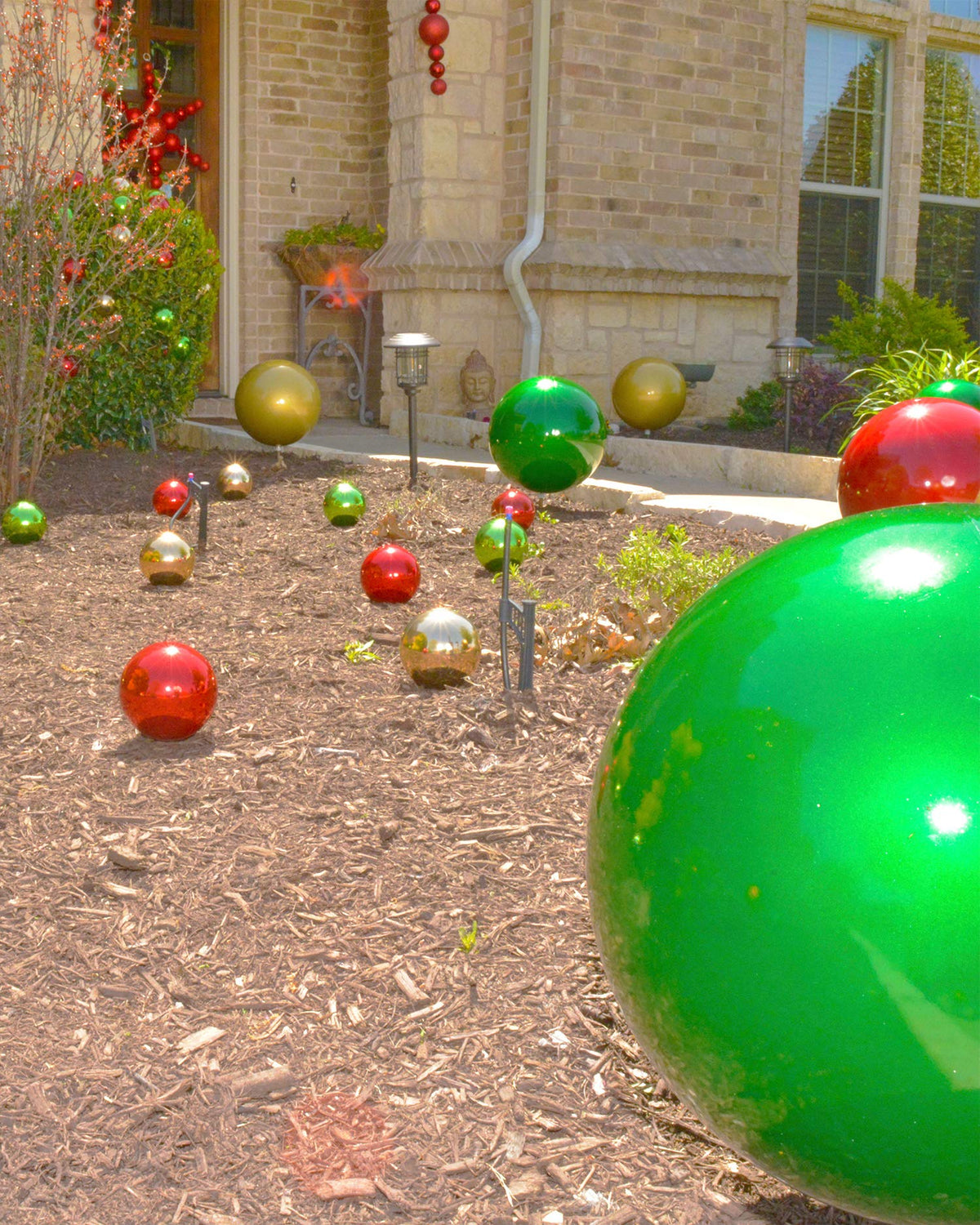 Christmas By Krebs 8" (200mm) Velvet Shamrock Green [1 Piece] Solid Commercial Grade Indoor and Outdoor Shatterproof Plastic, UV and Water Resistant Ball Ornament Decorations