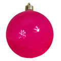 Christmas By Krebs Ornament, Commercial Shatterproof UV Resistant Plastic Christmas Ball Decoration (Dragon Fruit Pink, 6 inch (150mm))