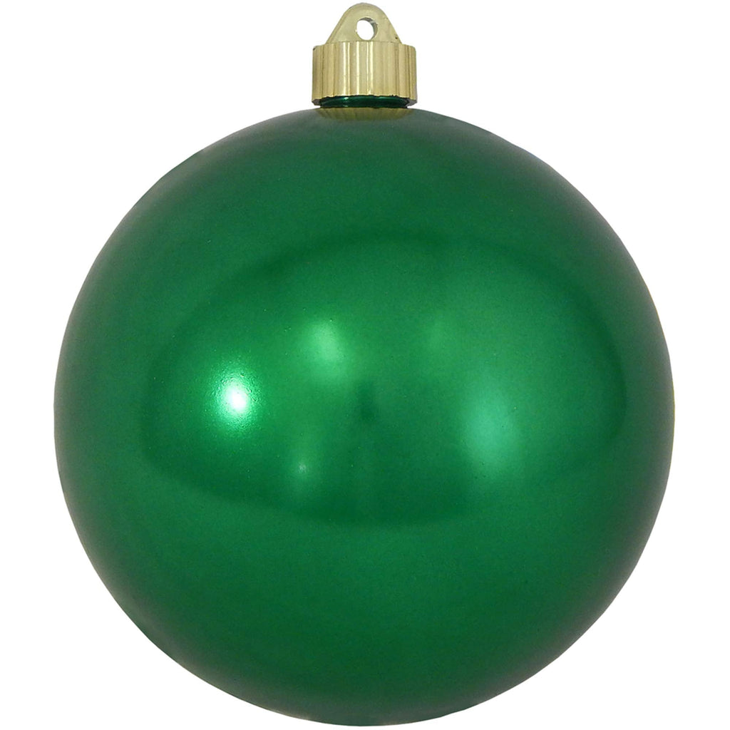 Christmas By Krebs 6" (150mm) Shiny Blarney Green [2 Pieces] Solid Commercial Grade Indoor and Outdoor Shatterproof Plastic, UV and Water Resistant Ball Ornament Decorations