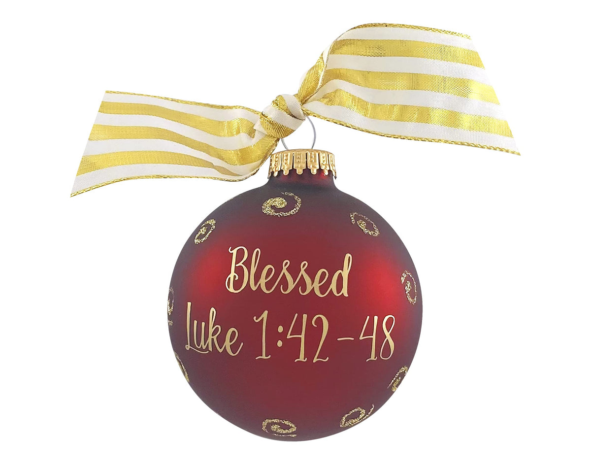 3 1/4" Collectable Bible Hero Glass Ornament Made in USA | Hugs Special Occasions Keepsake Gifts |  (Bible Hero Mary)