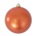 Christmas By Krebs 8" (200mm) Candy Copper [1 Piece] Solid Commercial Grade Indoor and Outdoor Shatterproof Plastic, UV and Water Resistant Ball Ornament Decorations