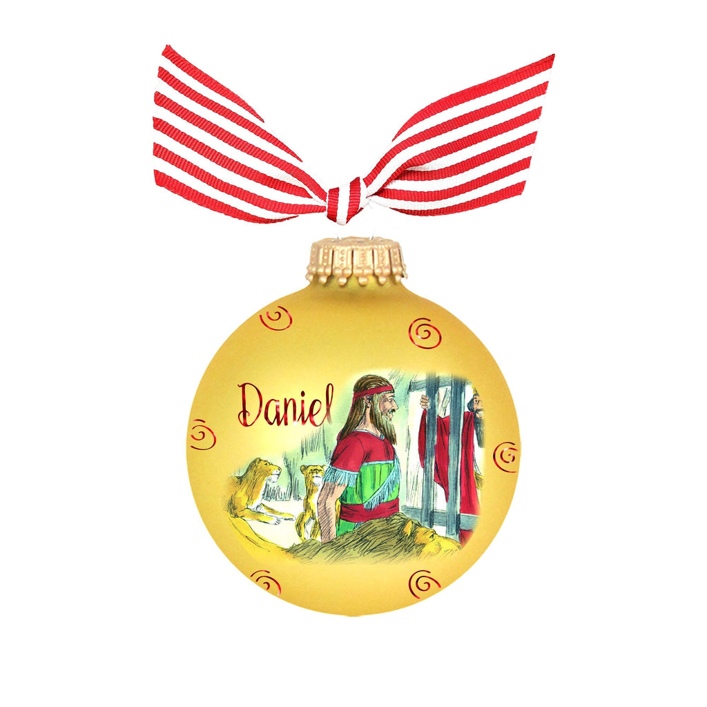 3 1/4" Collectable Bible Hero Glass Ornament Made in USA | Hugs Special Occasions Keepsake Gifts |  (Bible Hero Daniel)