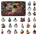 Christmas By Krebs Blown Glass  Collectible Tree Ornaments (1.5" Figurine 24 Each Advent Calendar)